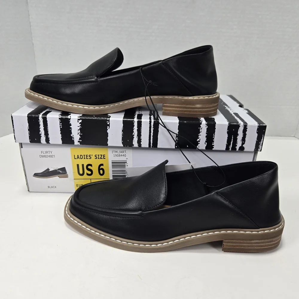 DV by Dolce Vita Flirty Black Loafers Women's Size 6